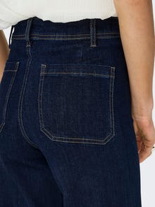 ONLY JDYVANESSA Høj talje Straight fit Jeans -Dark Blue Denim - 15330817