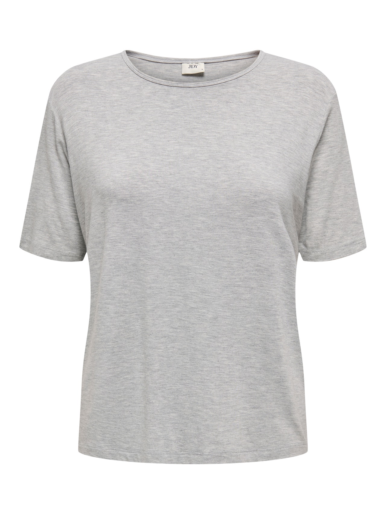 ONLY Regular Fit Round Neck Top -Light Grey Melange - 15330819