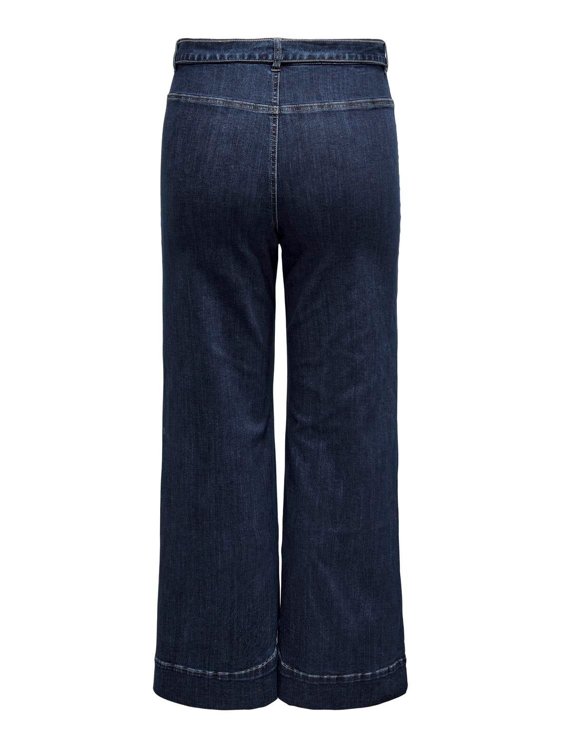 Thumbnail - Carmadison Hohe Taille Weiter Beinschnitt Jeans