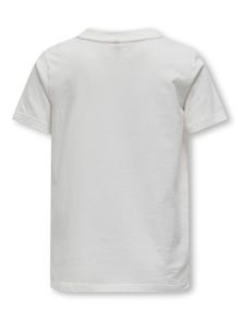 ONLY Krój pudełkowy Okrągły dekolt T-shirt -Cloud Dancer - 15331149