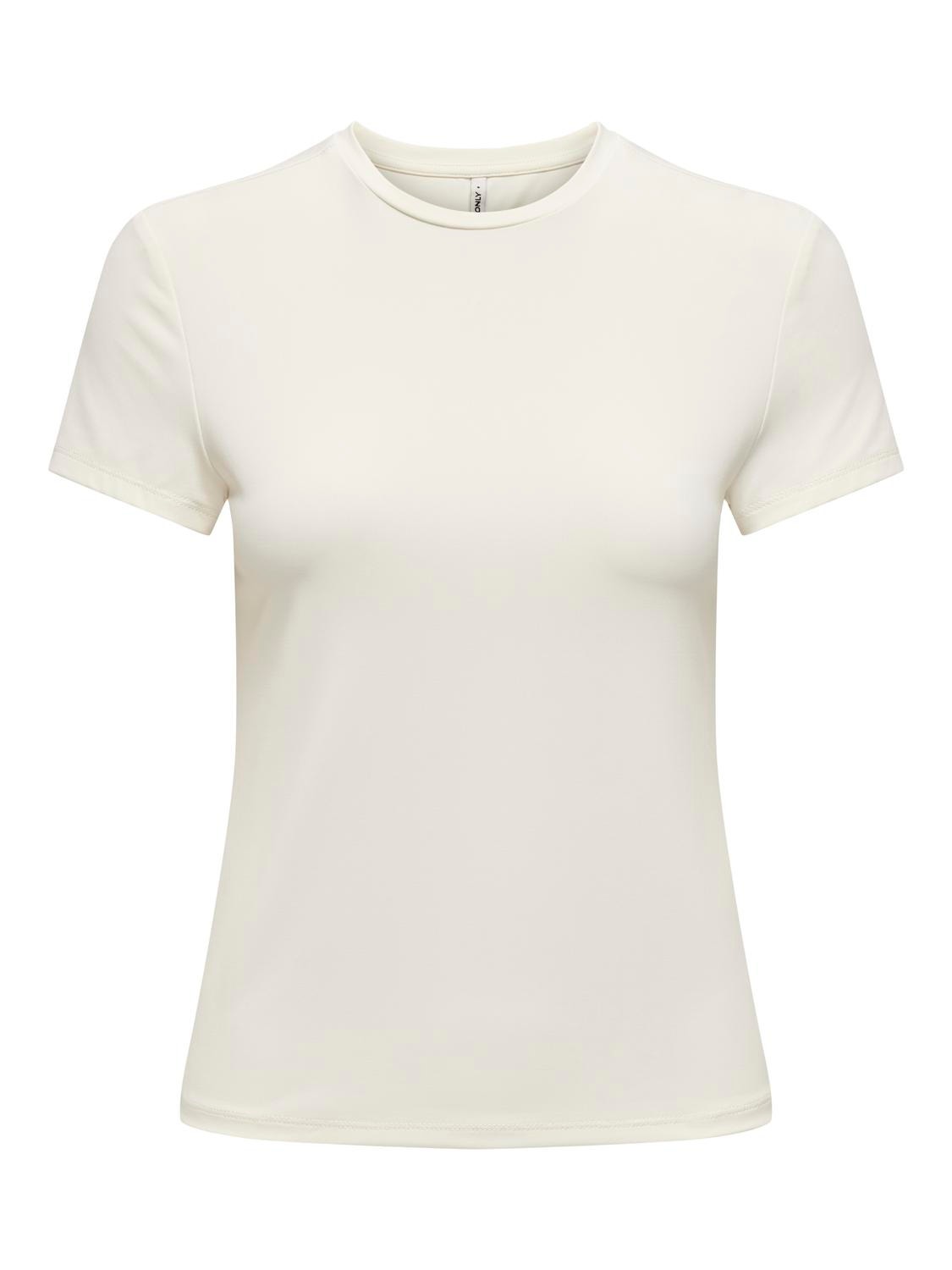 ONLY Tops Corte regular Cuello en U -Cloud Dancer - 15331595