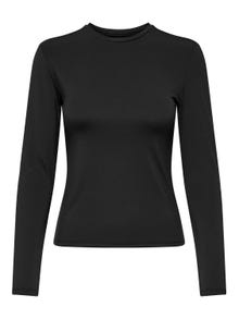 ONLY Normal geschnitten U-Ausschnitt Top -Black - 15331599