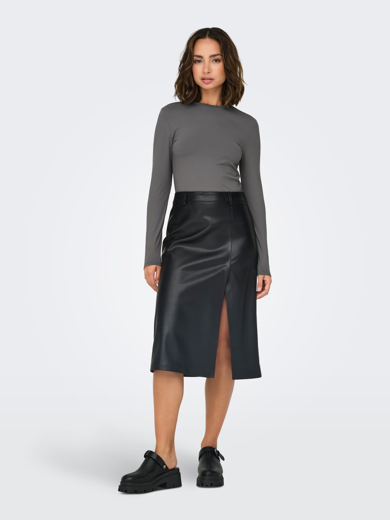 ONLY Tavapärane lõige U-kaelus Top -Thunderstorm - 15331599