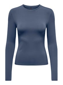 ONLY Normal geschnitten U-Ausschnitt Top -Vintage Indigo - 15331599