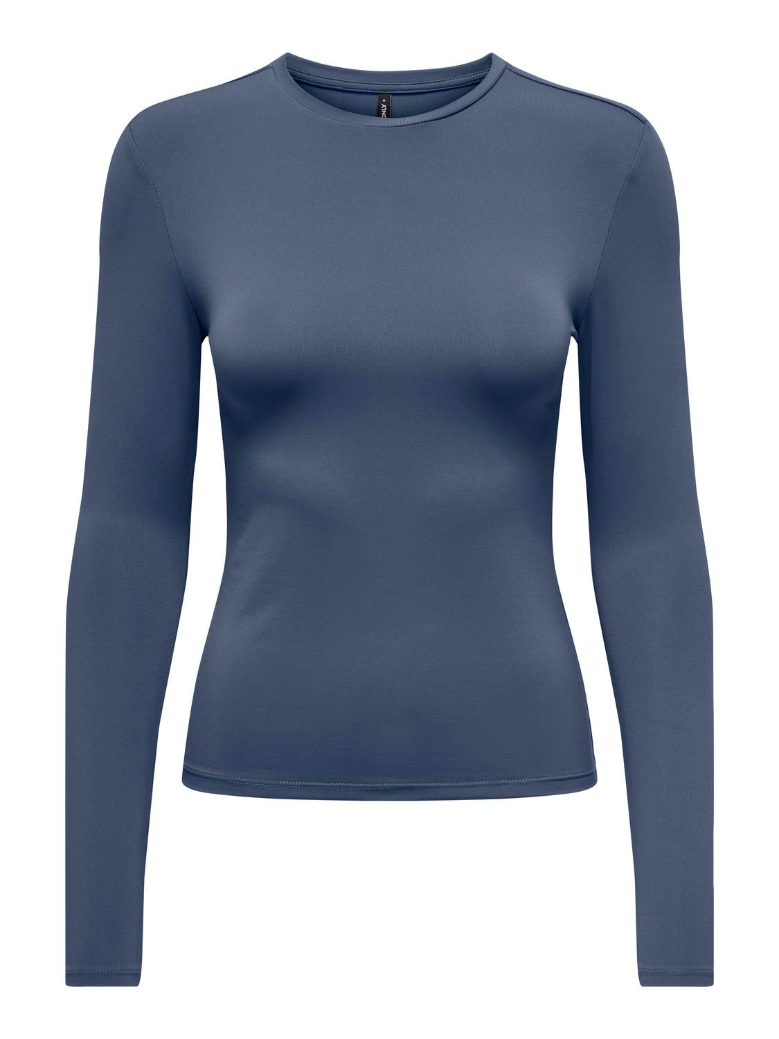 ONLY Normal geschnitten U-Ausschnitt Top -Vintage Indigo - 15331599