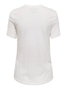 ONLY T-shirts Regular Fit Col rond Grossesse -Cloud Dancer - 15331622