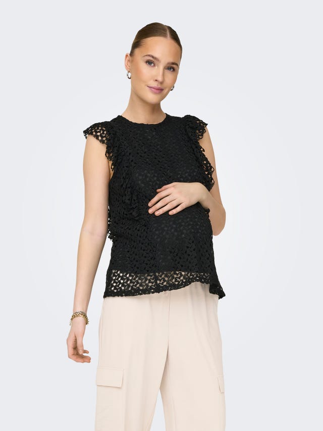 ONLY Mama lace top - 15331625