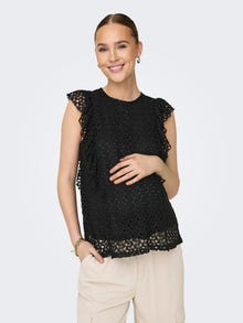 ONLY Mama lace top -Black - 15331625