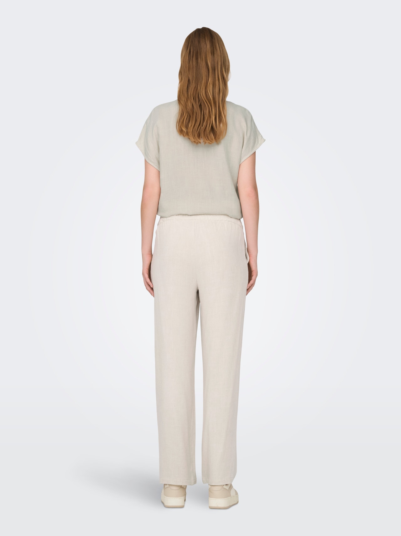 ONLY OLMSIESTA Straight Fit Trousers -Moonbeam - 15331636