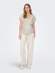 ONLY OLMSIESTA Straight Fit Trousers -Moonbeam - 15331636
