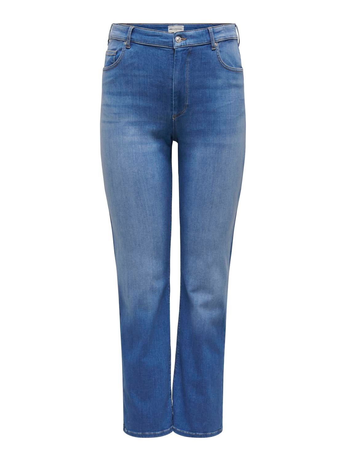 Thumbnail - Carwilly Hohe Taille Gerade Geschnitten Jeans