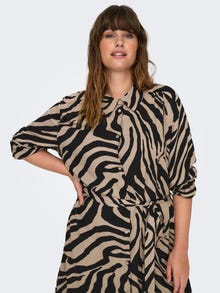 ONLY CARZALIKA Midikleid -Black - 15331737