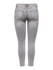 ONLY ONLWAUW Mid waist Skinny Fit Jeans -Grey Denim - 15331974
