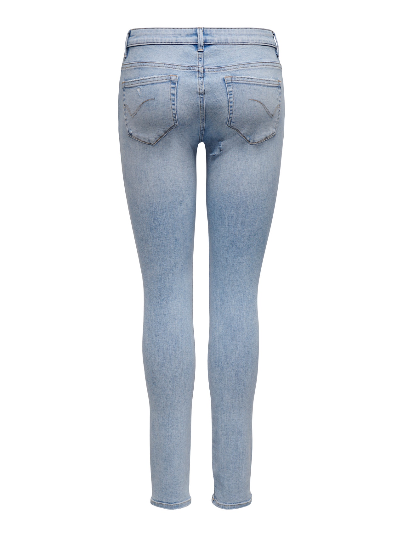 ONLY ONLSHAPE High waist Skinny Fit Jeans -Light Blue Denim - 15331985