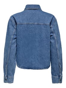 ONLY ONLAMINA Džinsiniai marškiniai -Medium Blue Denim - 15332079