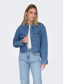 ONLY ONLAMINA Džinsiniai marškiniai -Medium Blue Denim - 15332079