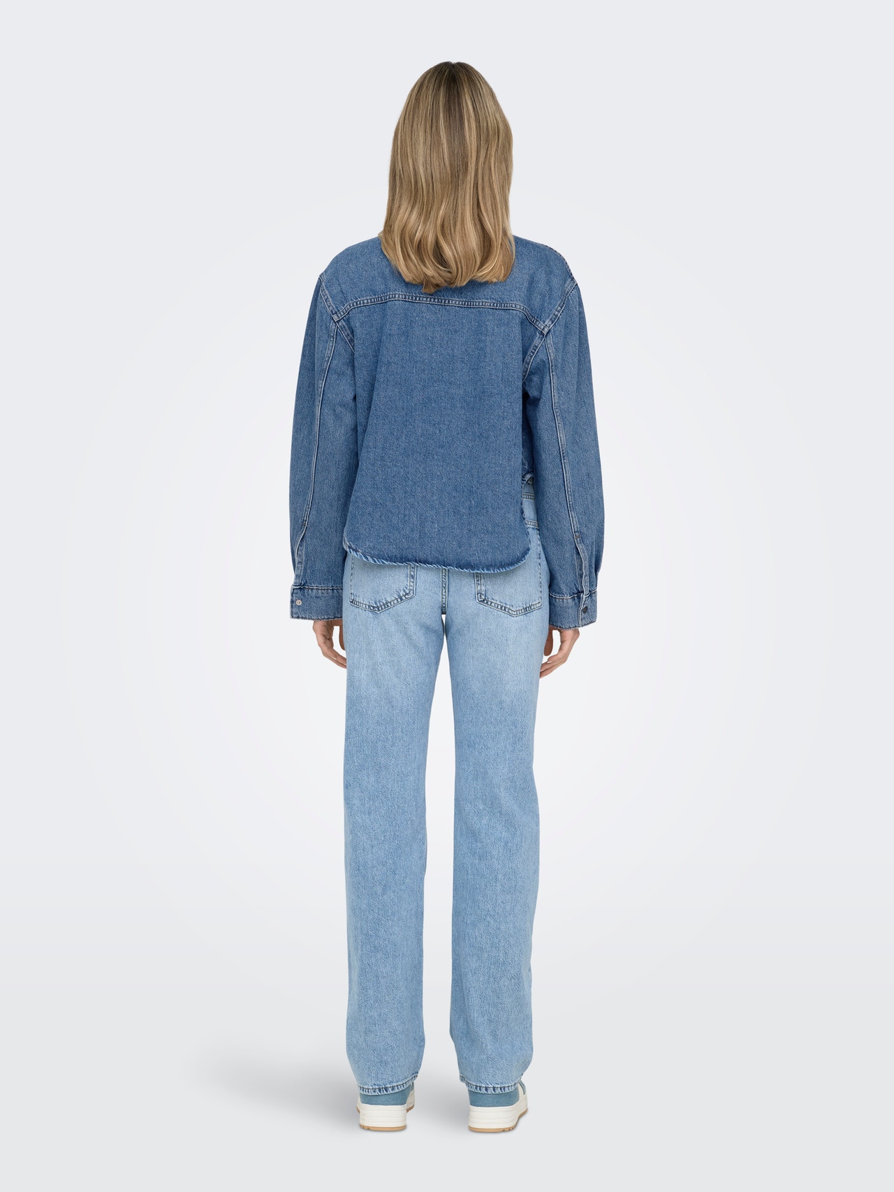 ONLY ONLAMINA Džinsiniai marškiniai -Medium Blue Denim - 15332079