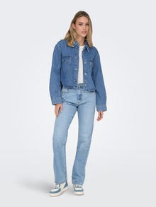 ONLY ONLAMINA Džinsiniai marškiniai -Medium Blue Denim - 15332079
