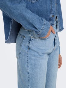 ONLY ONLAMINA Džinsiniai marškiniai -Medium Blue Denim - 15332079