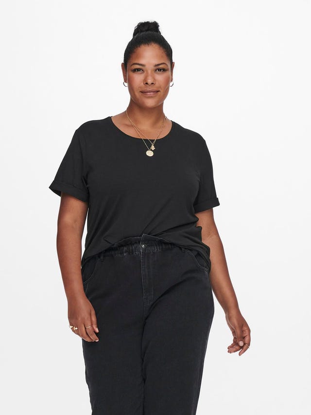 ONLY Curvy o-neck t-shirt - 15332082