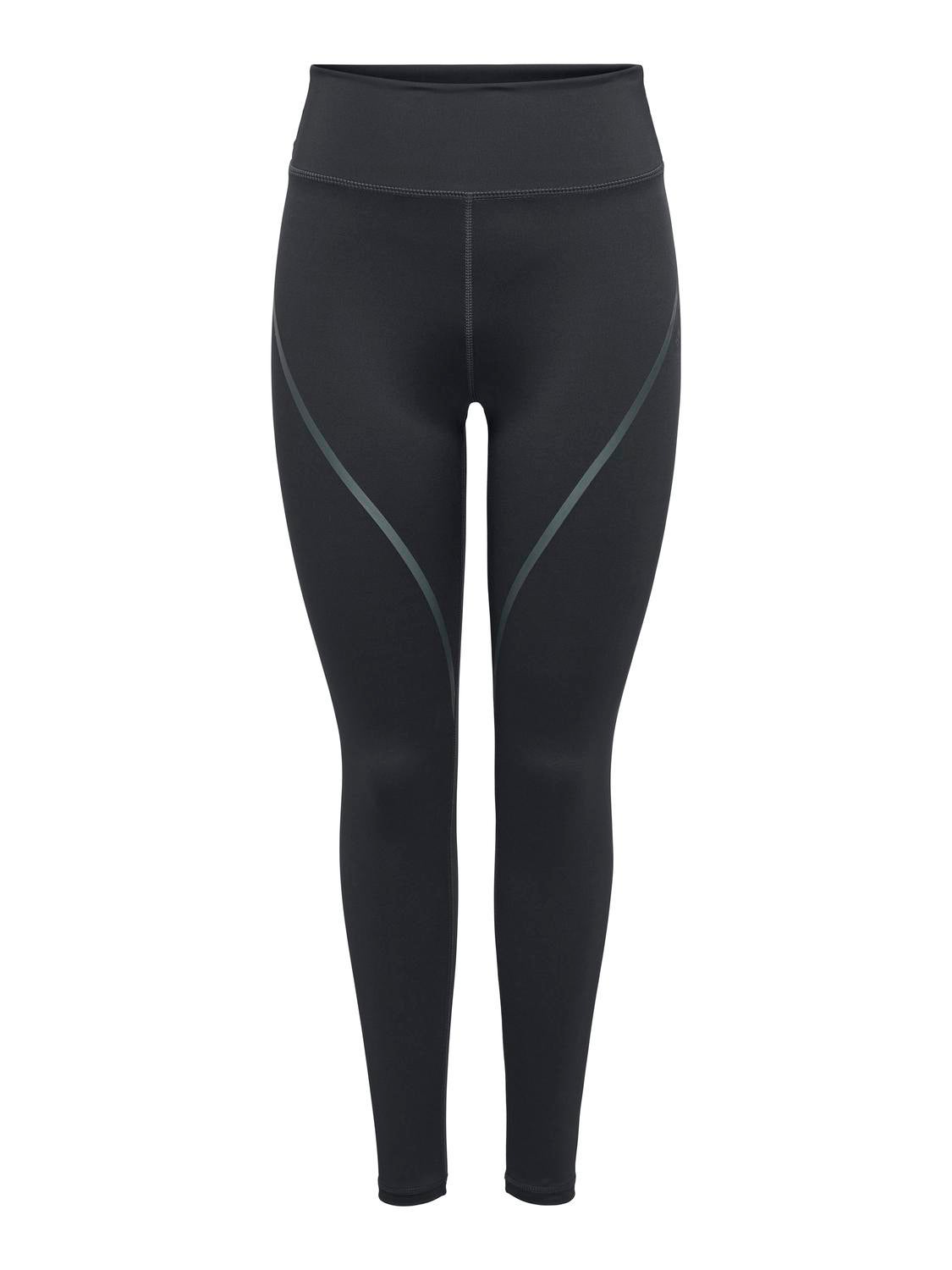 Onpjam-2-contrast Hohe Taille Enger Schnitt Sportleggings