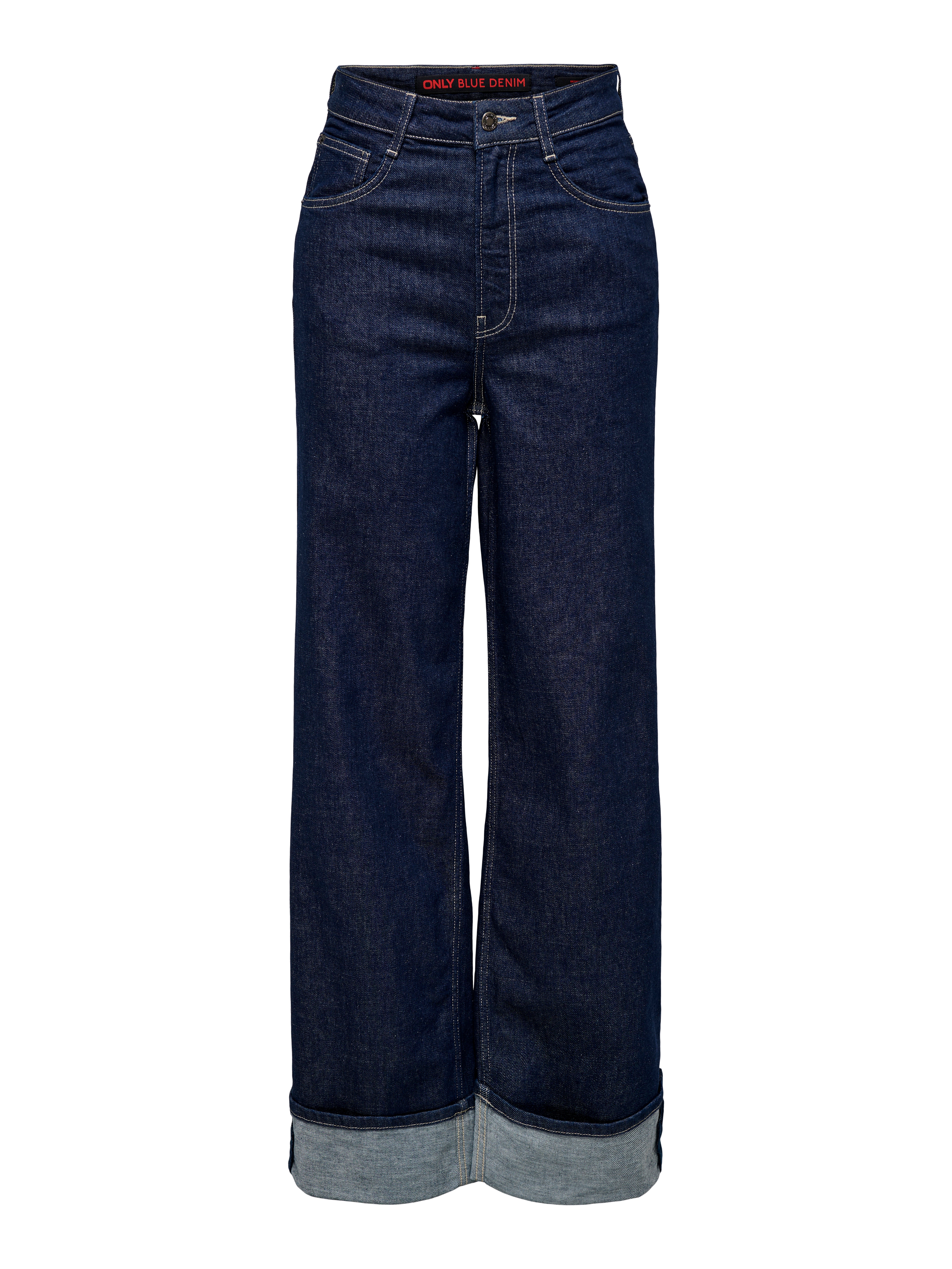 Thumbnail - Onlmercer Hohe Taille Weiter Beinschnitt Jeans