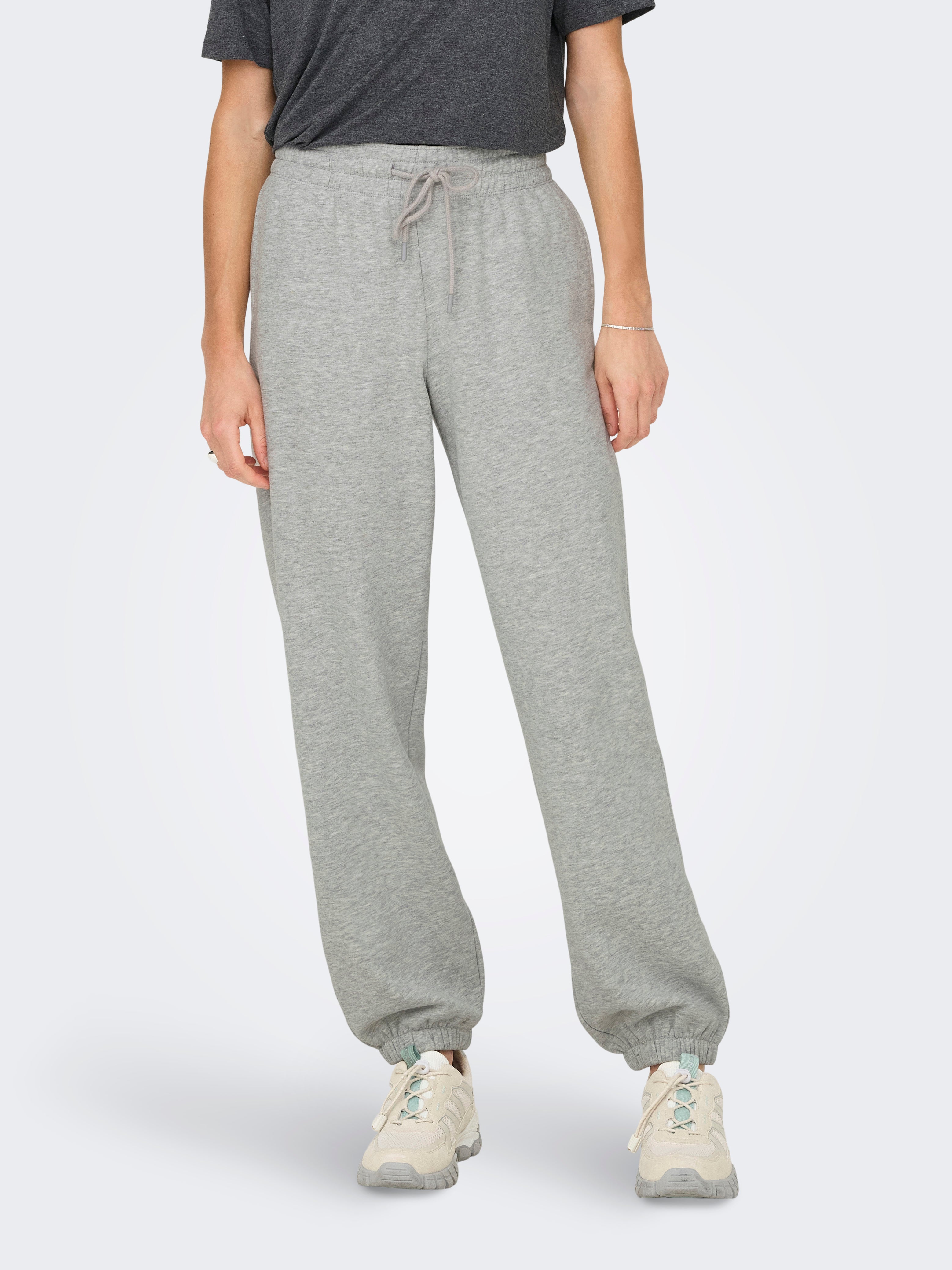 JDYSALLY Mittlere Taille Locker geschnitten Jogginghose | Hellgrau 