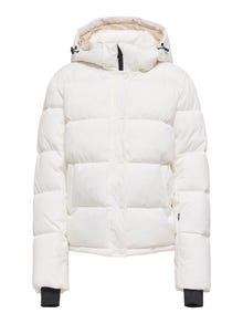 ONLY Visoka stojeća ogrlica Olujne manžete kako bi se spriječio ulazak vjetra Prošivena jakna -Bright White - 15332825