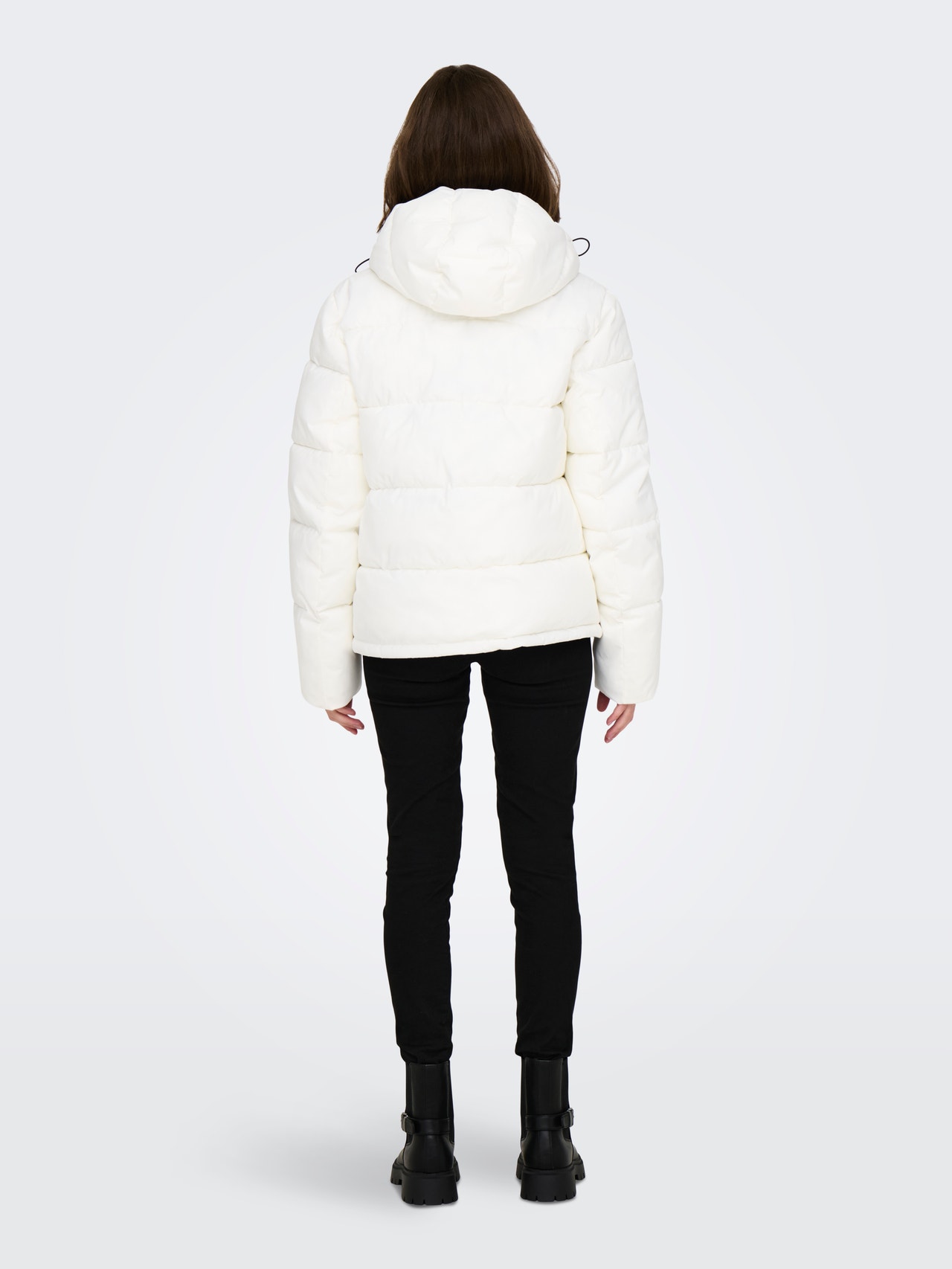 ONLY Visoka stojeća ogrlica Olujne manžete kako bi se spriječio ulazak vjetra Prošivena jakna -Bright White - 15332825