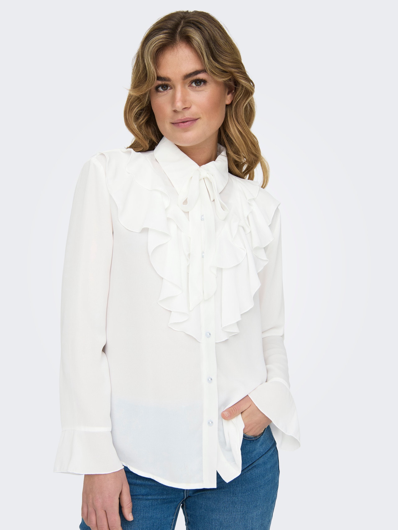 ONLY Camicie Regular Fit Collo Camicia -Cloud Dancer - 15332847