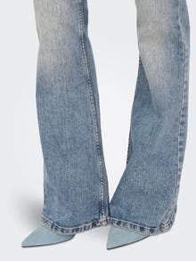 ONLY OnlPosh High Waist Flared Jeans -Light Blue Denim - 15332901