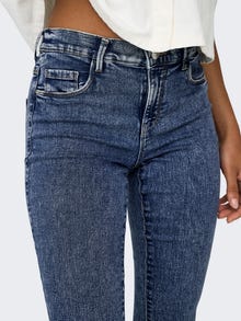 ONLY Skinny Fit Medelhög midja Jeans -Dark Blue Denim - 15332908