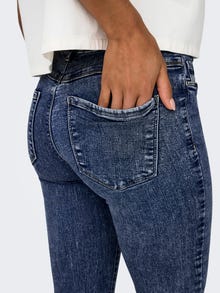 ONLY Skinny Fit Medelhög midja Jeans -Dark Blue Denim - 15332908