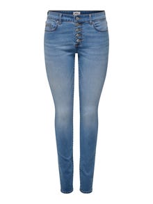 ONLY Jeans Skinny Fit Taille moyenne -Light Blue Denim - 15332914