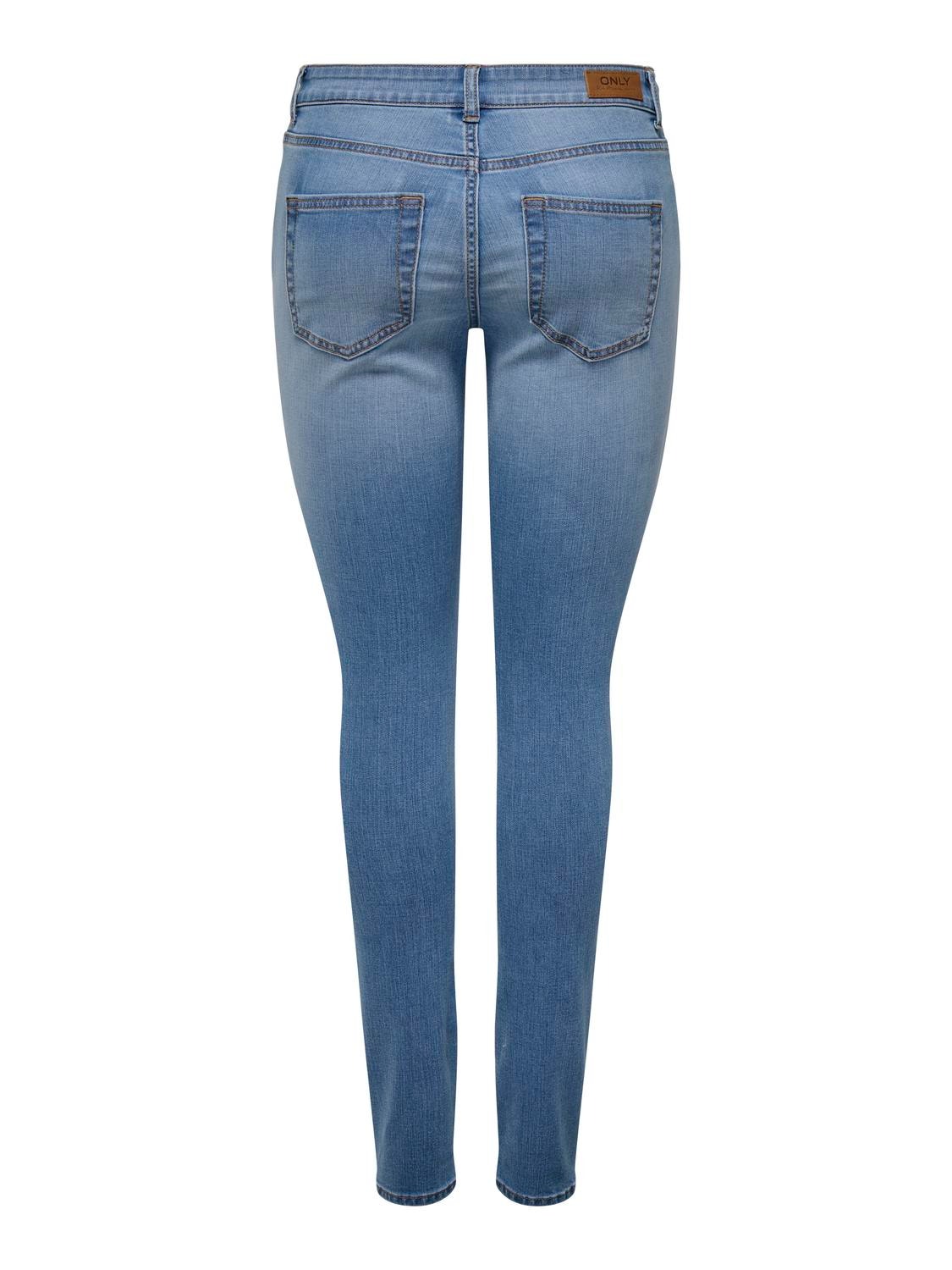 ONLY Jeans Skinny Fit Taille moyenne -Light Blue Denim - 15332914