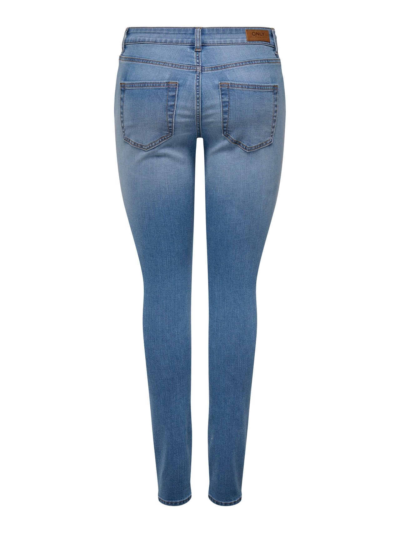 ONLY Jeans Skinny Fit Taille moyenne -Light Blue Denim - 15332914