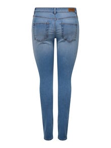 ONLY Skinny fit Mid waist Jeans -Light Blue Denim - 15332914