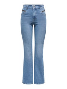 ONLY ONLSandra High Waist Flared Jeans -Medium Blue Denim - 15332915