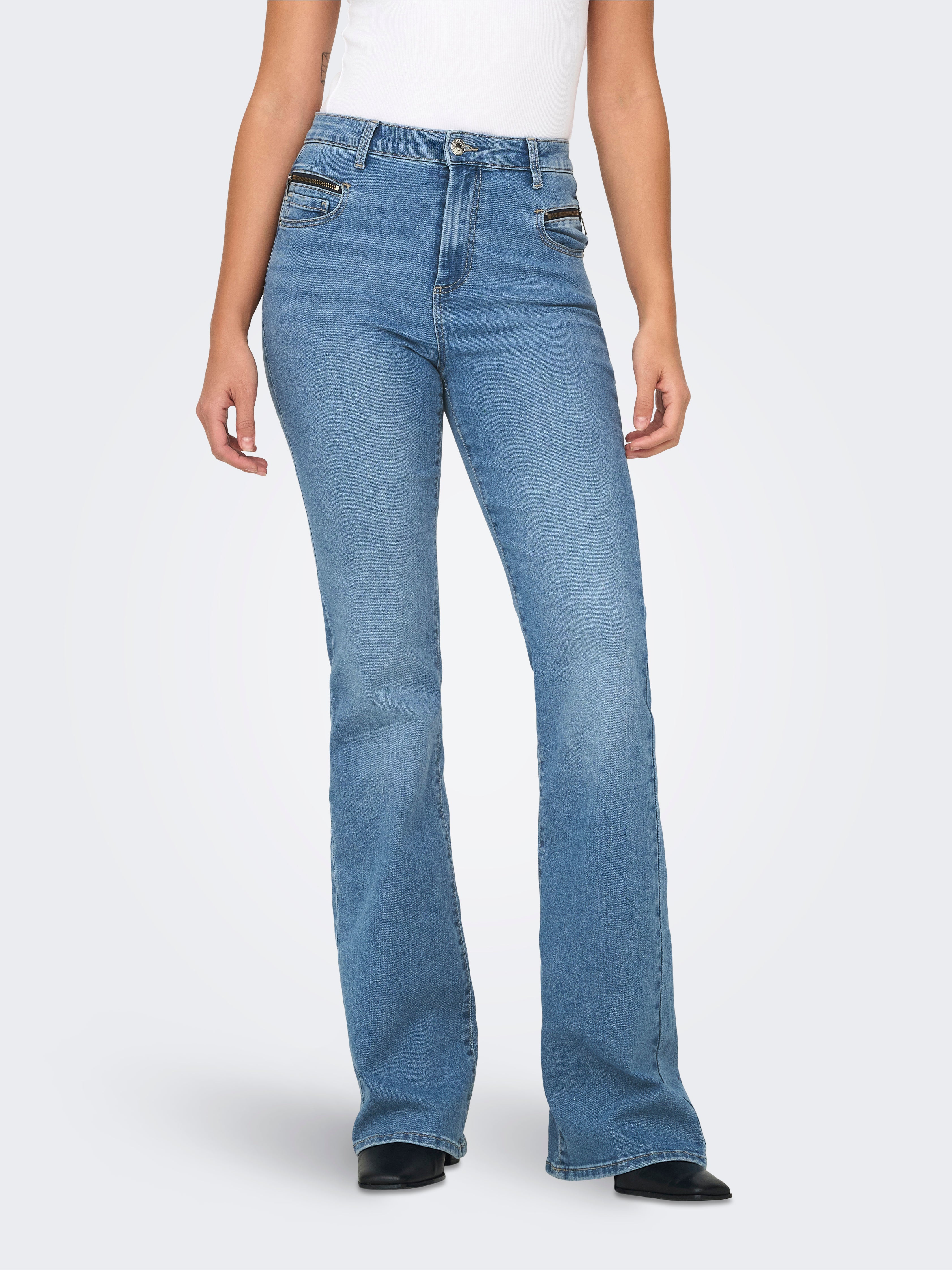 Onlsandra Hohe Taille Ausgestellt Jeans