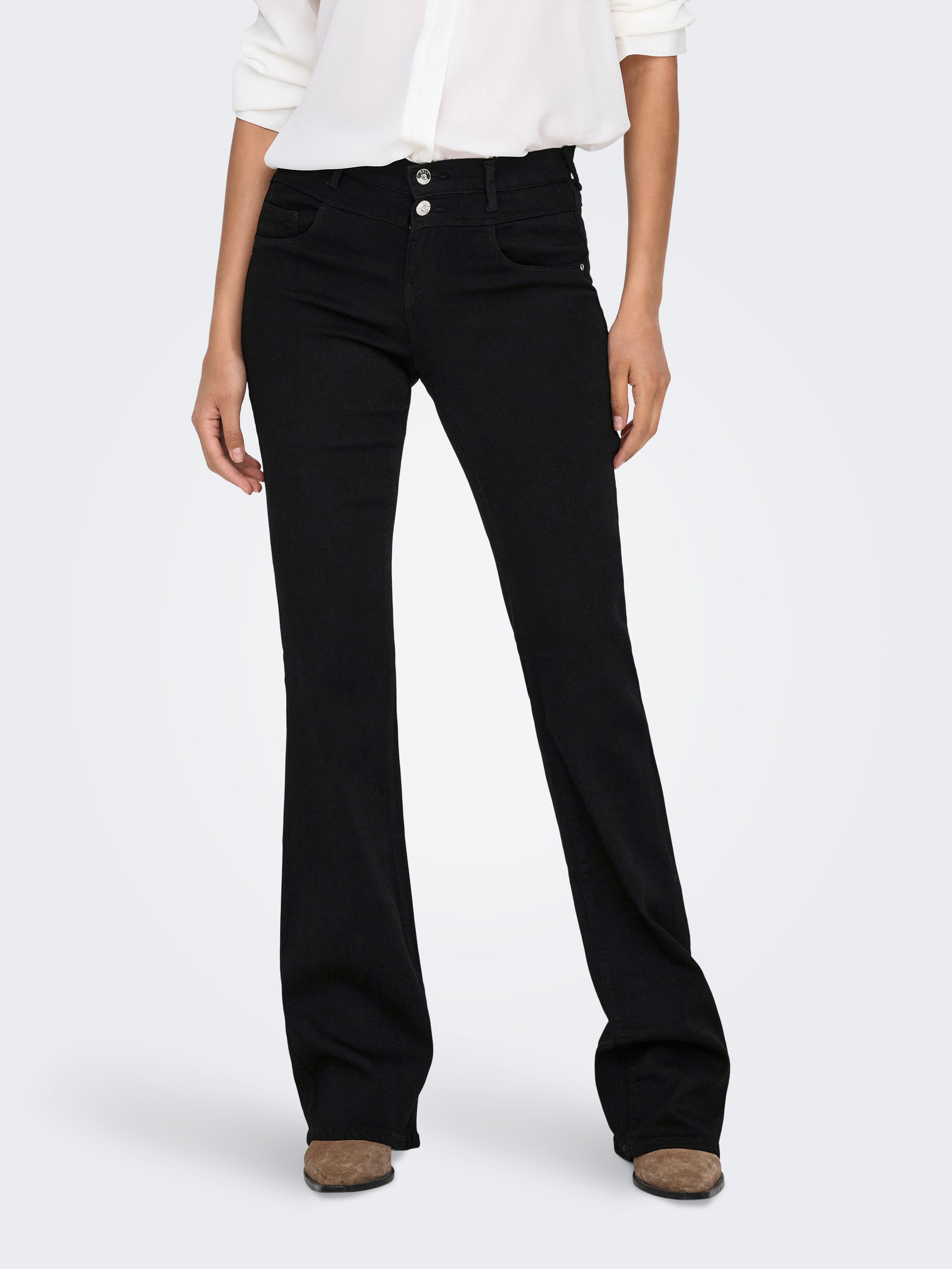 Onlrain Mittlere Taille Ausgestellt Jeans