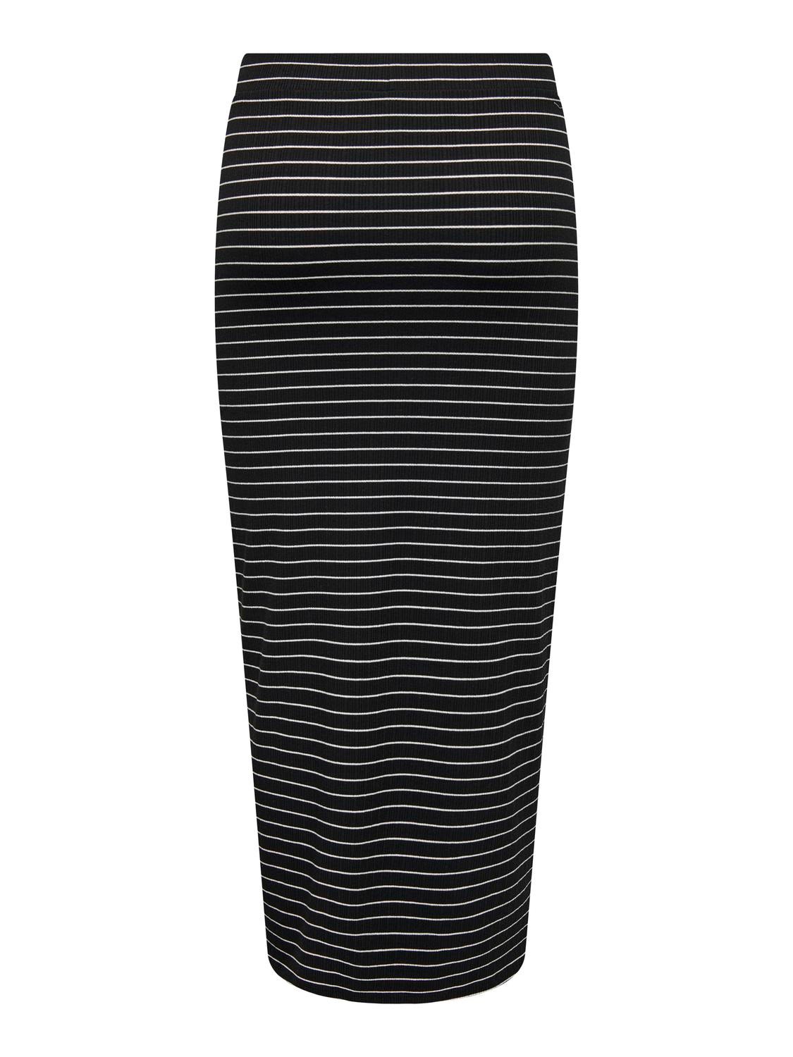 ONLY Mid waist Long skirt -Black - 15332975