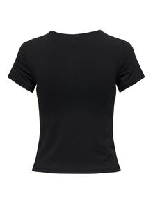 ONLY Tops Regular Fit Col rond -Black - 15332984