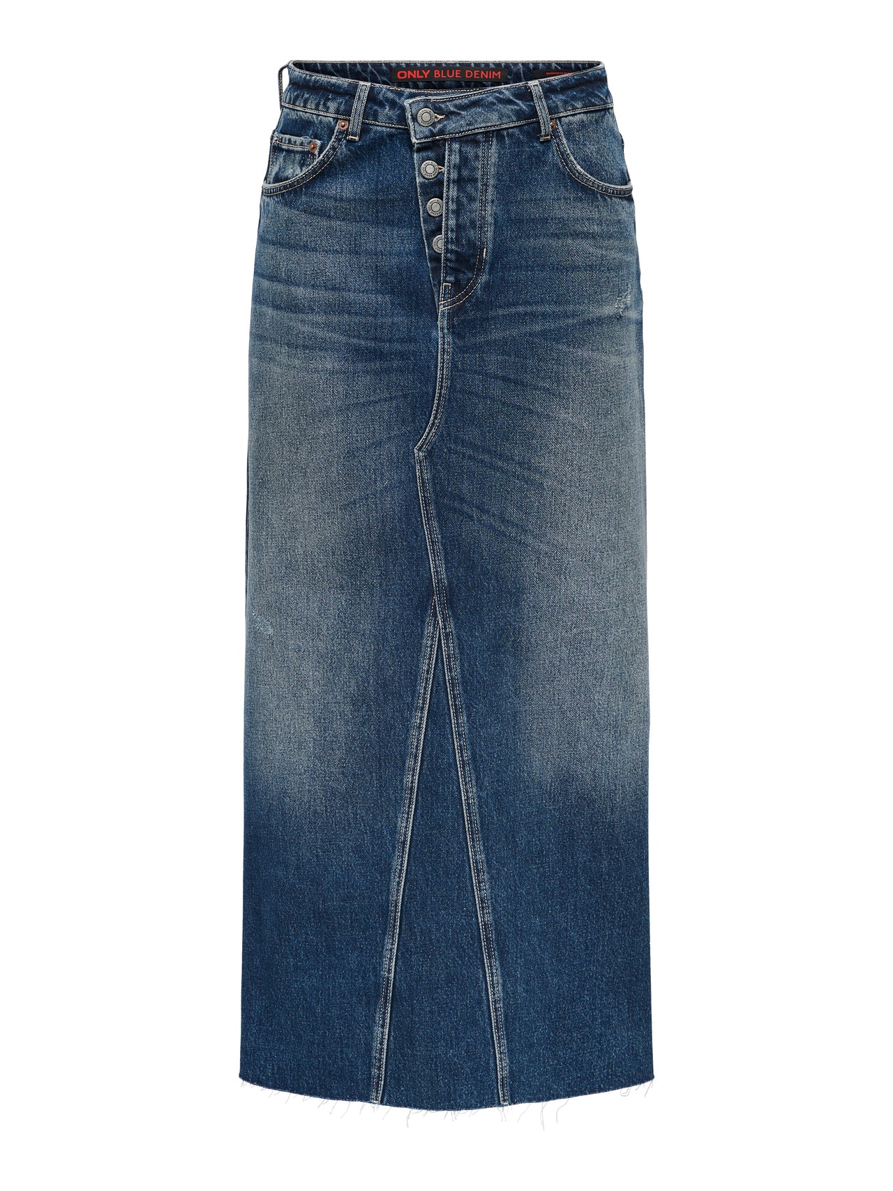 ONLHOWARD Denim Midi-rok Donkerblauw ONLY® - Main Image