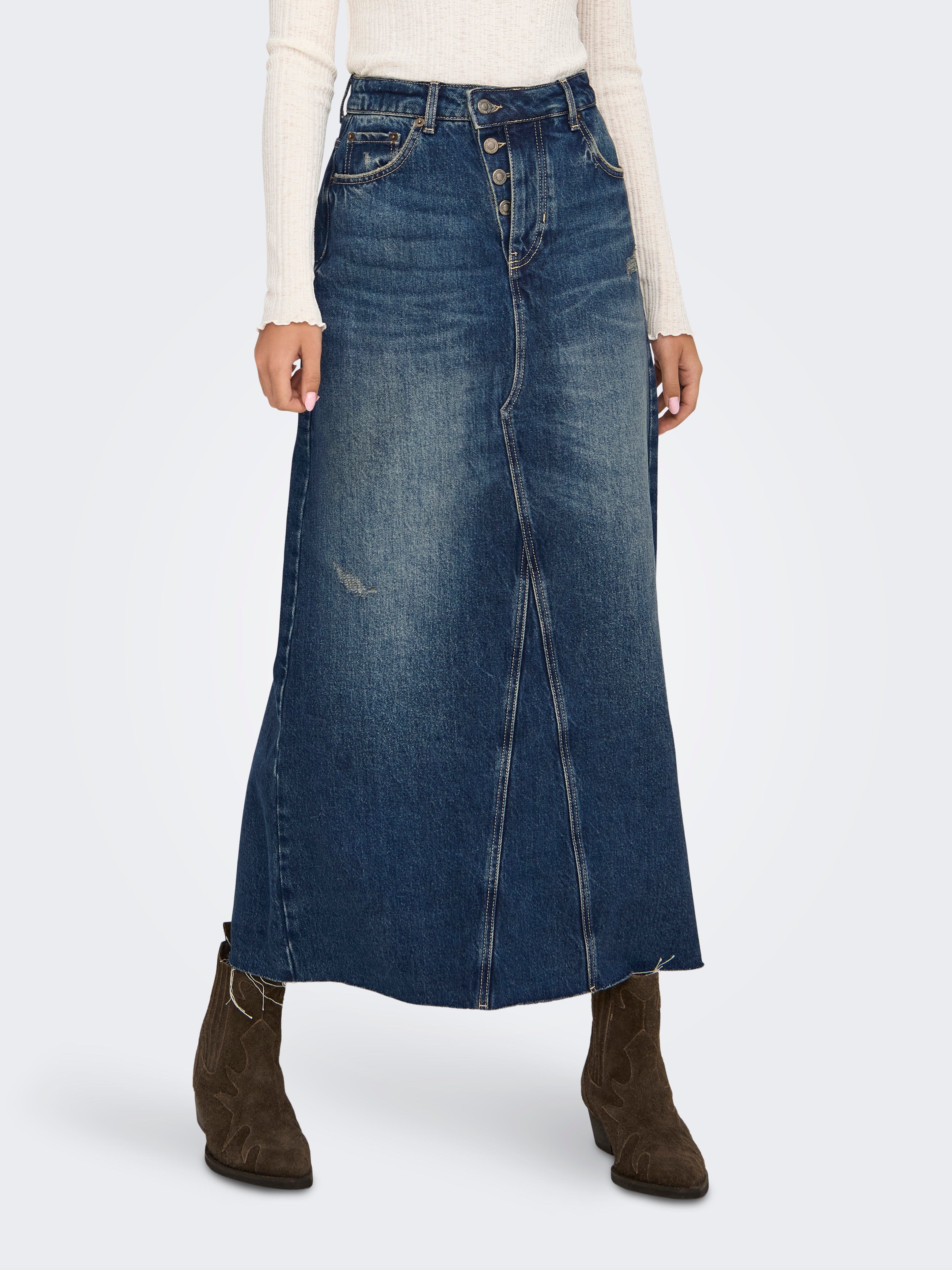 Onlhoward Denim Midirock