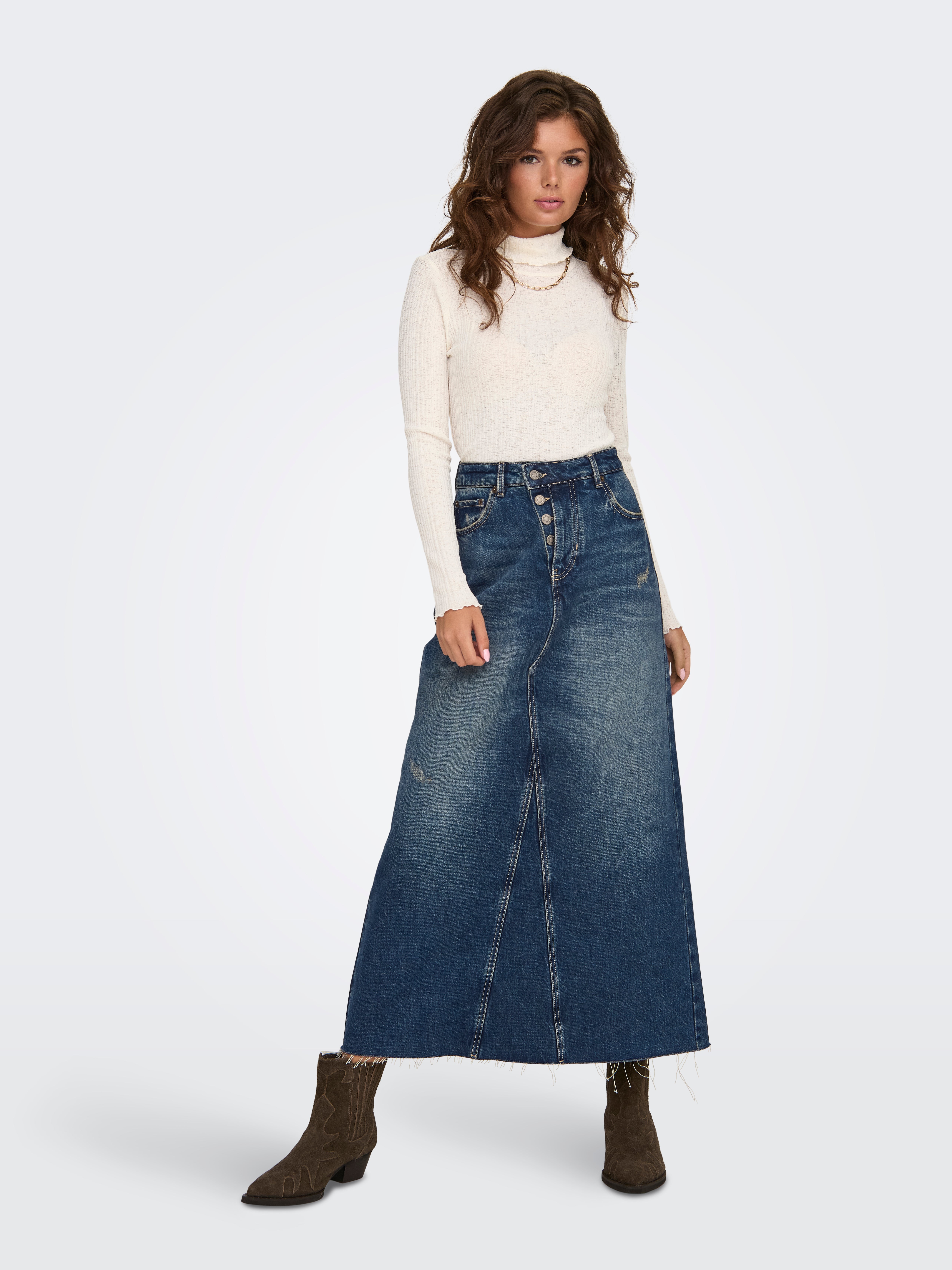 スカート AVANDRESS The Moon Long Denim Skirt RED BLACK AD43SK29RBK 6c54f56e91d3b57ba8fa3109eb1d2d