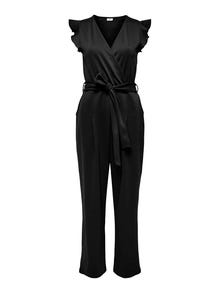 ONLY V-neck jumpsuit -Black - 15333166