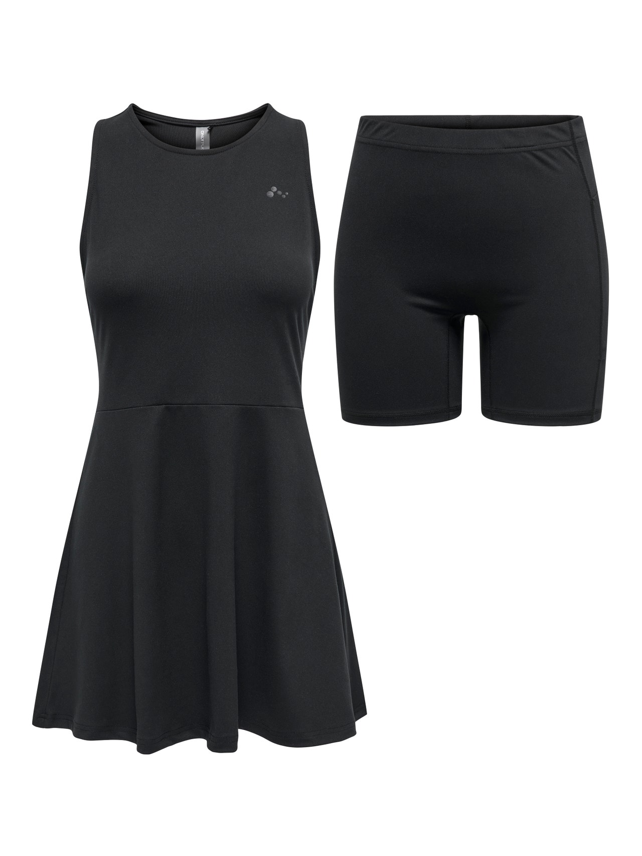 ONLY Padel kjole med tilhørende shorts -Black - 15333349