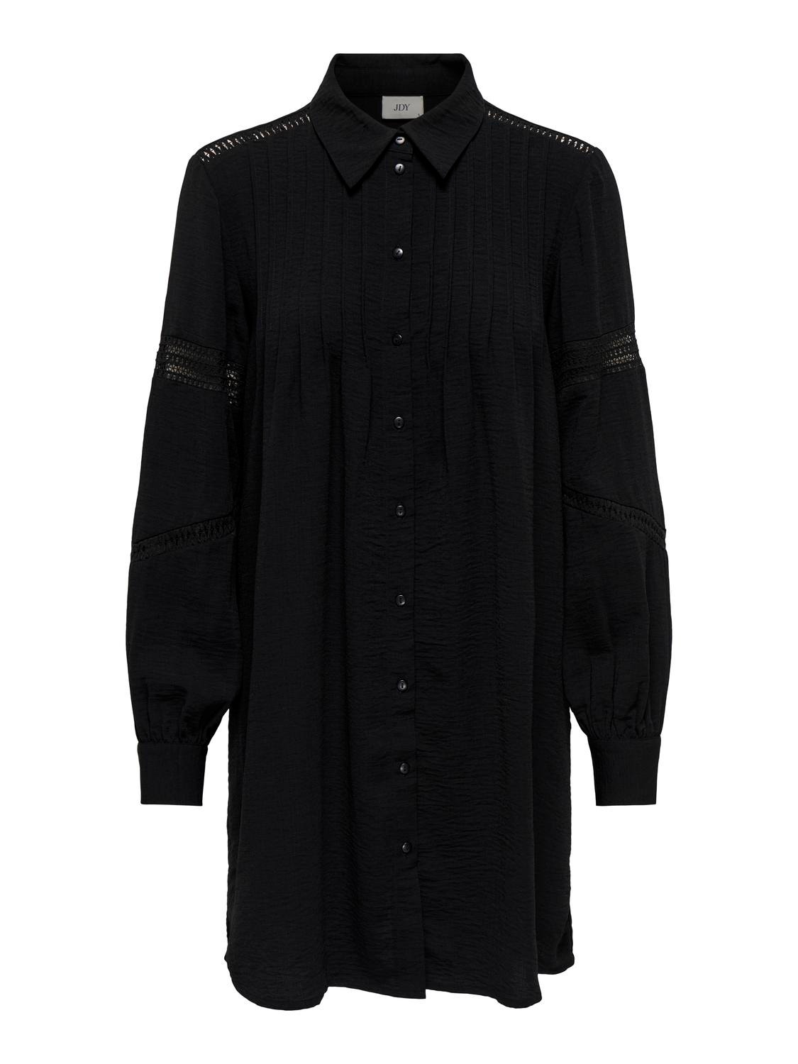 ONLY Mini ensfarvet kjole -Black - 15333537
