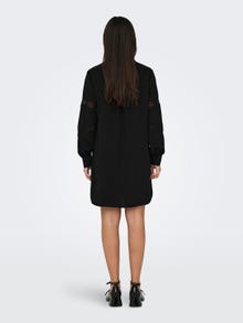 ONLY Mini ensfarvet kjole -Black - 15333537