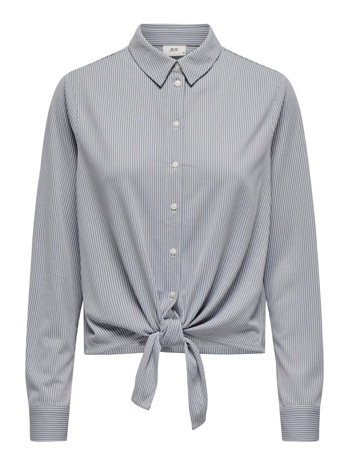 ONLY Striped shirt with knot -Cloud Dancer - 15333660